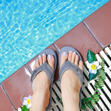 Footminders SEYMOUR Women's Orthotic Sandals - Orthopedic Arch Support Flip-Flops - Relieve Foot Pain Due to Flat Feet and Plantar Fasciitis - Footminders Inc.