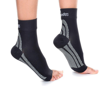 Footminders Plantar Fasciitis Compression Socks/Sleeves (Pair) - Relieve foot and heel pain due to flat feet or heel Spurs