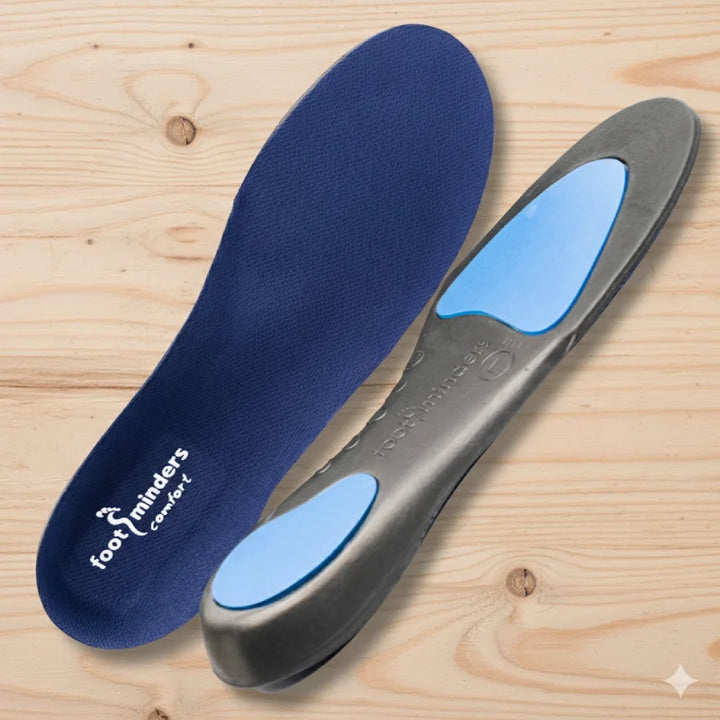 Arch Support Inserts for Sport Shoes and Work Boots - Footminders COMFORT Orthotic Insoles for Plantar Fasciitis and Heel Pain