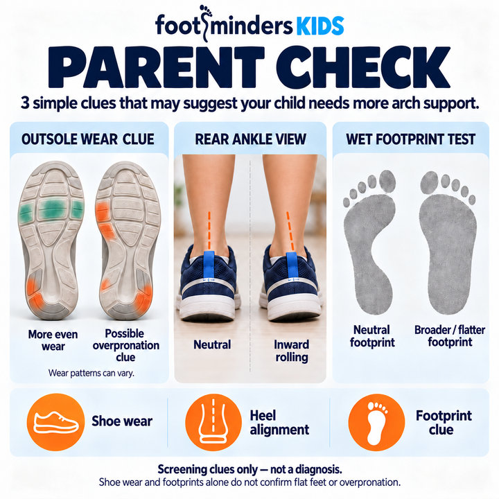 Kids Orthotic Insoles for Arch Support and Growing Feet - Footminders KIDS