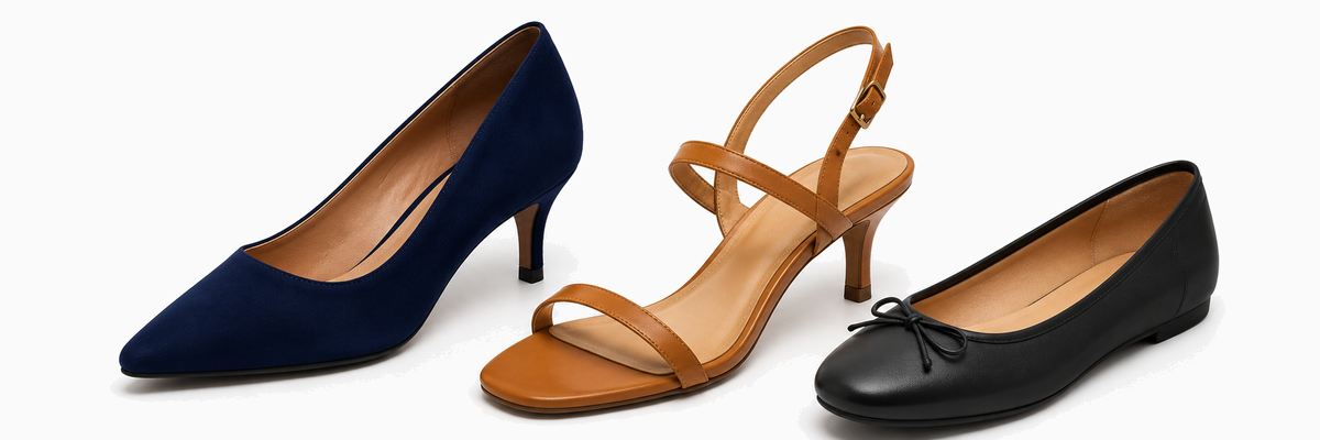 Heels, pumps, sandals or slim flats