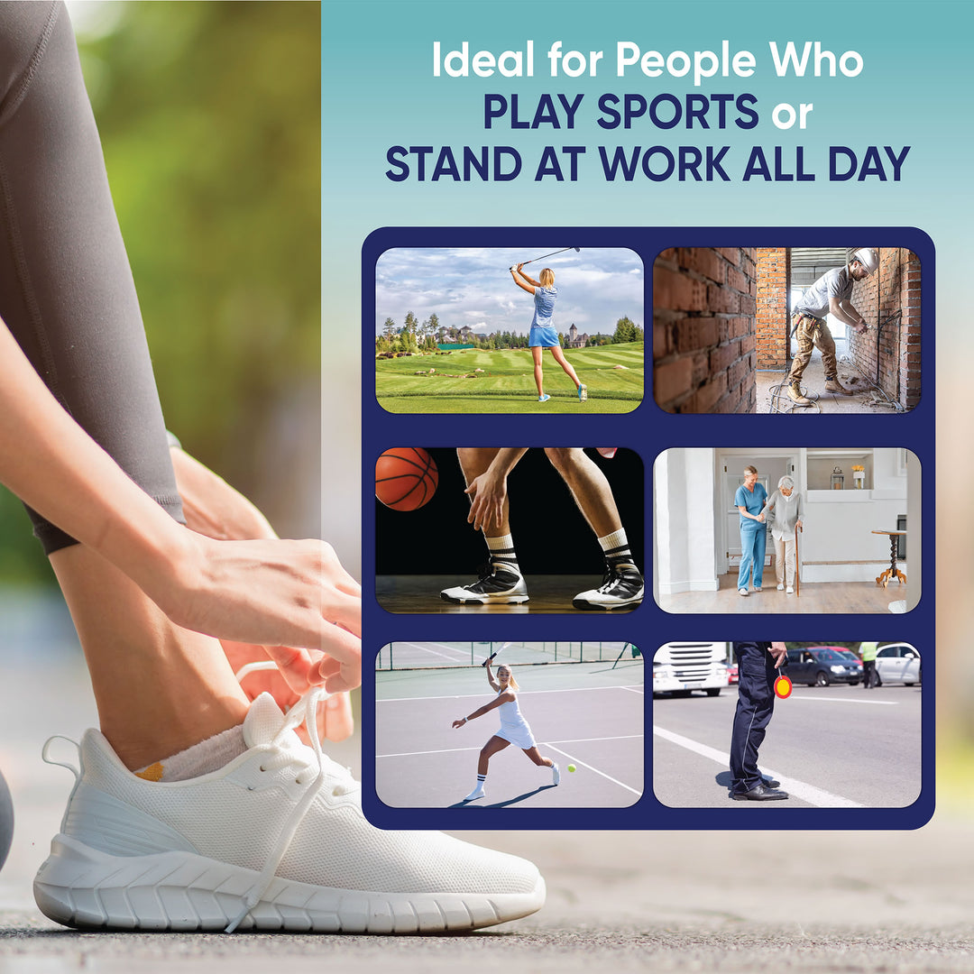 Footminders COMFORT - Orthotic arch support insoles for sports shoes and work boots - Footminders Inc.