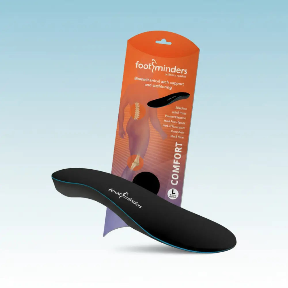 Arch Support Inserts for Sport Shoes and Work Boots - Footminders COMFORT Orthotic Insoles for Plantar Fasciitis and Heel Pain