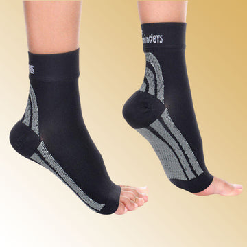 Footminders Plantar Fasciitis Compression Socks/Sleeves (Pair) - Relieve foot and heel pain due to flat feet or heel Spurs