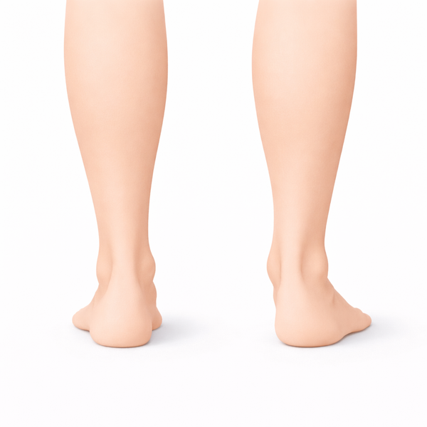 Heel alignment, if you have a mirror