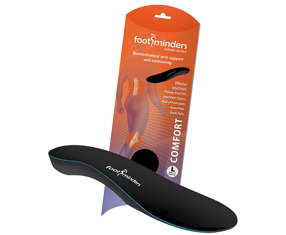 Footminders COMFORT - Orthotic arch support insoles for sports shoes and work boots - Footminders Inc.